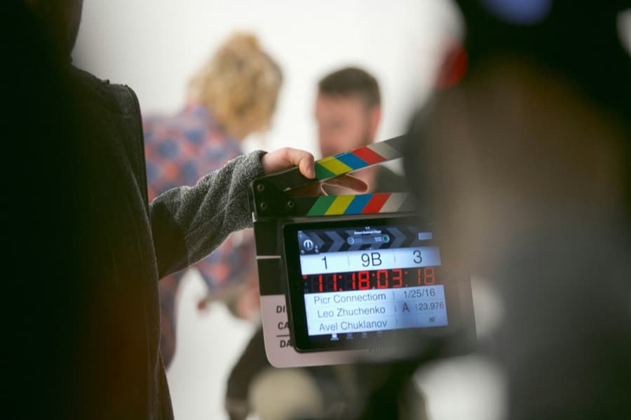 Clap sur un plateau de tournage